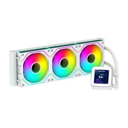 Abysm Oceanic LCD 360 ARGB Blanco Formato Bulk