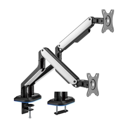 Aisens DT32TSR-297 Soporte Mesa RGB Doble Brazo