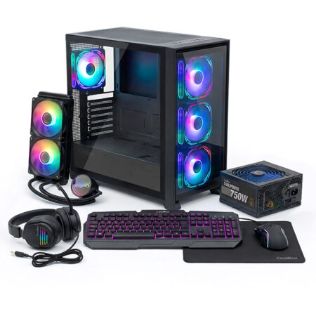 Coolbox Pack Gaming Caja GE2000 + Líquida 240 ARGB + Fuente 750W