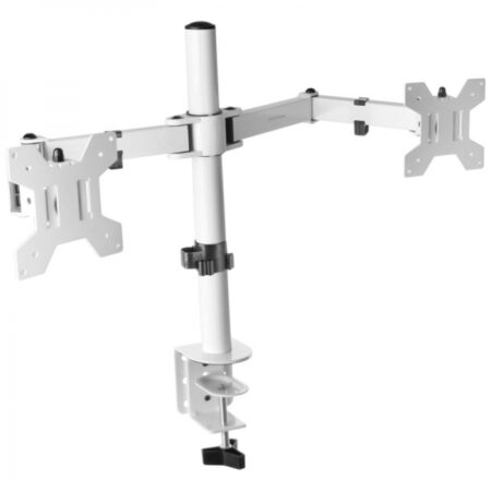 Mars Gaming MARM2 Soporte Doble Monitor Blanco
