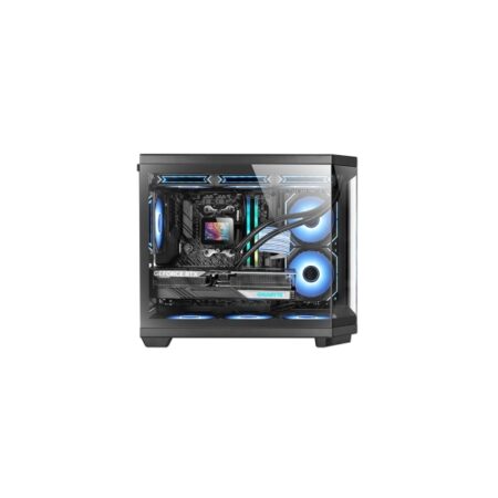 Mars Gaming MC-3TCOREM Minitorre Triple Cristal Negra