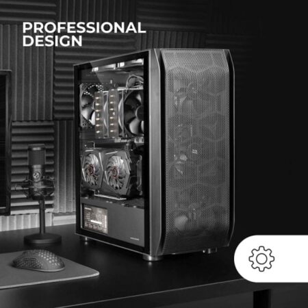 Mars Gaming MC-PRO2 Torre E-ATX 5 Ventiladores Silenciosos
