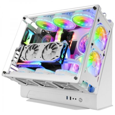 Mars Gaming MCB Caja PC Custom XL Doble Cámara Blanca