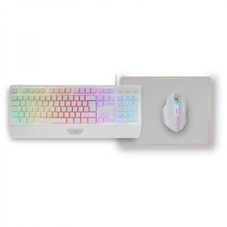 Mars Gaming MCP124 Combo 3en1 Teclado y Ratón Blanco ES