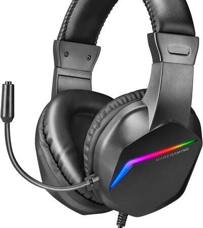 Mars Gaming MH122 Auriculares Gaming Ultraligeros FRGB