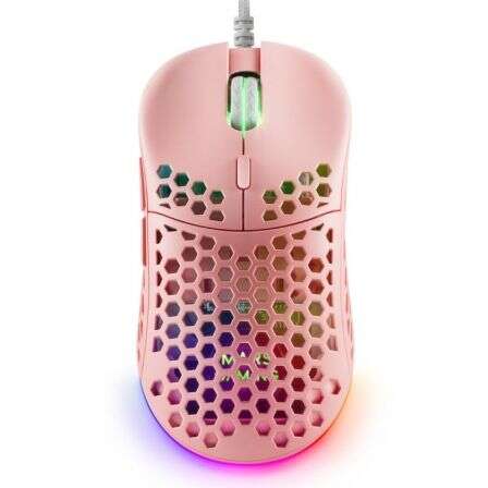 Mars Gaming MM55 Ratón Gaming Ultraligero 55 g Rosa