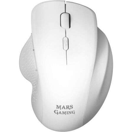 Mars Gaming MMWERGO Ratón Inalámbrico Ergonómico Blanco