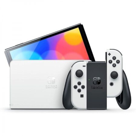 Nintendo Switch OLED Consola Blanco con Base