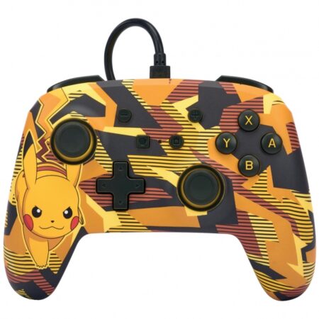 PowerA Mando con Cable Switch Camo Storm Pikachu