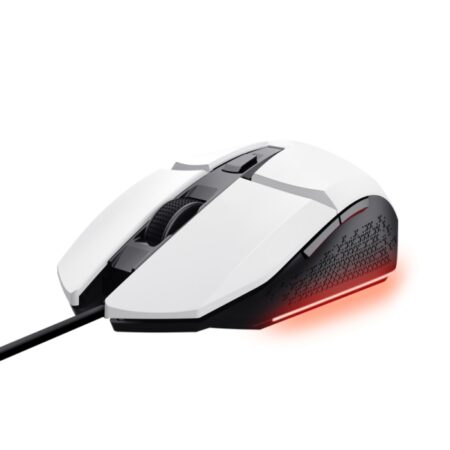 Trust Felox Ratón Gaming Blanco RGB 6400 PPP